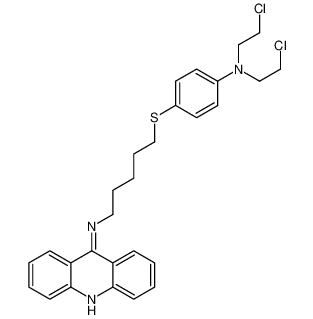 N-[5-[4-[二(2-氯乙基)氨基]苯基]硫基戊基]吖啶-9-胺