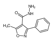 5-methyl-3-phenyl-1,2-oxazole-4-carbohydrazide 18336-75-9
