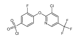 4-(3-chloro-5-trifluoromethyl-pyridin-2-yloxy)-3-fluoro-benzenesulfonyl chloride 1181762-09-3