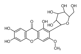 1,6,7-trihydroxy-3-methoxy-2-[(2S,3R,4R,5S,6R)-3,4,5-trihydroxy-6-(hydroxymethyl)oxan-2-yl]xanthen-9-one