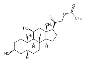 3β.11β-dihydroxy-21-acetoxy-5β-pregnanone-(20) 57717-92-7