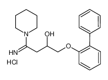 4-imino-1-(2-phenylphenoxy)-4-piperidin-1-ylbutan-2-ol,hydrochloride