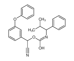 [cyano-(3-phenoxyphenyl)methyl] N-(2-methyl-1-phenylpropyl)carbamate