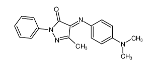1456-89-9 (4E)-4-{[4-(二甲基氨基)苯基]亚氨基}-5-甲基-2-苯基-2,4-二氢-3H-吡唑-3-酮