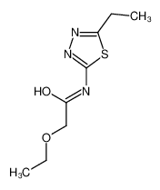 2-Ethoxy-N-(5-ethyl-1,3,4-thiadiazol-2-yl)acetamide 723757-34-4