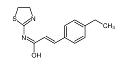 (2E)-N-(4,5-Dihydro-1,3-thiazol-2-yl)-3-(4-ethylphenyl)acrylamide 1426576-80-8