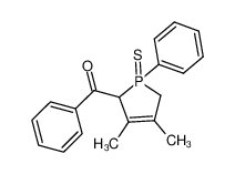 (3,4-dimethyl-1-phenyl-1-thioxo-2,5-dihydro-1H-1λ5-phosphol-2-yl)-phenyl-methanone