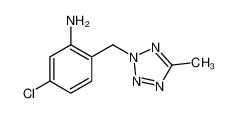 5-chloro-2-[(5-methyltetrazol-2-yl)methyl]aniline 922711-43-1