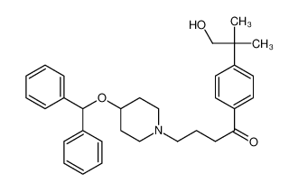 4-[4-(二苯基甲氧基)-1-哌啶基]-1-[4-(1-羟基-2-甲基-2-丙基)苯基]-1-丁酮