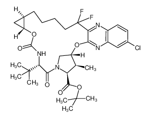 1535215-08-7 structure, C33H43ClF2N4O6