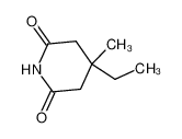 4-ethyl-4-methylpiperidine-2,6-dione 64-65-3