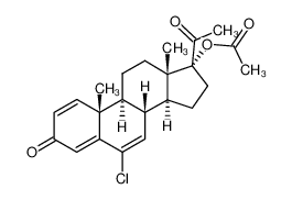 [(8R,9S,10R,13S,14S,17R)-17-acetyl-6-chloro-10,13-dimethyl-3-oxo-9,11,12,14,15,16-hexahydro-8H-cyclopenta[a]phenanthren-17-yl] acetate 13698-49-2