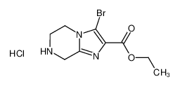 Ethyl 3-bromo-5,6,7,8-tetrahydroimidazo[1,2-a]pyrazine-2-carboxylate hydrochloride 1170568-70-3