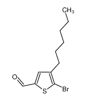 2-bromo-3-hexyl-5-formylthiophene