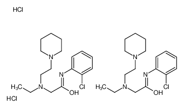 [2-(2-chloroanilino)-2-oxoethyl]-ethyl-(2-piperidin-1-ylethyl)azanium,dichloride 101651-64-3