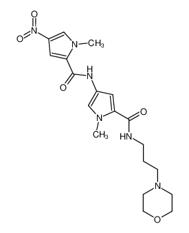 4-(3-(1-methyl-4-(1-methyl-4-nitropyrrole-2-carboxamido)pyrrole-2-carboxamido)propyl)morpholine