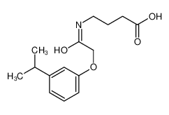 651728-43-7 4-[[2-(3-propan-2-ylphenoxy)acetyl]amino]butanoic acid