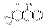 5-(amino(phenyl)methylene)-2,2-dimethyl-1,3-dioxane-4,6-dione 77570-25-3