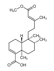(4aR,5S,6R,8aR)-5-[(3E)-5-Methoxy-3-methyl-5-oxo-3-penten-1-yl]-5 ,6,8a-trimethyl-3,4,4a,5,6,7,8,8a-octahydro-1-naphthalenecarboxyl ic acid 24513-41-5