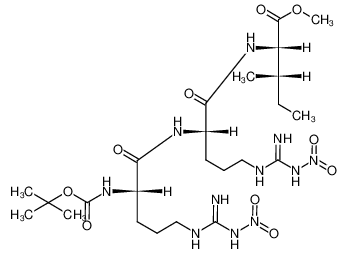 (tert-butoxycarbonyl)-NG-nitroarginyl-NG-nitroarginylisoleucine methyl ester 102307-11-9
