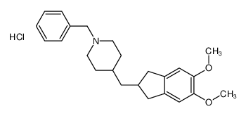 1-benzyl-4-[(5,6-dimethoxy-2,3-dihydro-1H-inden-2-yl)methyl]piperidine,hydrochloride 1034439-57-0