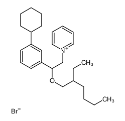 1-[2-(3-cyclohexylphenyl)-2-(2-ethylhexoxy)ethyl]pyridin-1-ium,bromide 17751-72-3