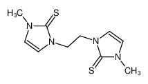 142921-66-2 1-methyl-3-[2-(3-methyl-2-sulfanylideneimidazol-1-yl)ethyl]imidazole-2-thione