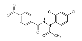 N-acetyl-N-(2,4-dichloro-phenyl)-N'-(4-nitro-benzoyl)-hydrazine 861363-87-3
