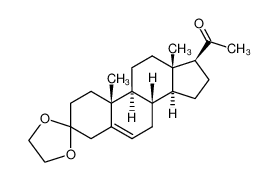 1051-35-0 1-((8S,9S,10R,13S,14S,17S)-10,13-dimethyl-1,2,4,7,8,9,10,11,12,13,14,15,16,17-tetradecahydrospiro[cyclopenta[a]phenanthrene-3,2'-[1,3]dioxolan]-17-yl)ethanone