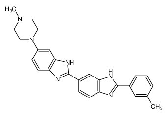 2-(3-methylphenyl)-6-[6-(4-methylpiperazin-1-yl)-1H-benzimidazol-2-yl]-1H-benzimidazole