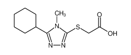 2-[(5-cyclohexyl-4-methyl-1,2,4-triazol-3-yl)sulfanyl]acetic acid 462066-86-0