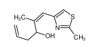 2-methyl-1-(2-methyl-1,3-thiazol-4-yl)hexa-1,5-dien-3-ol 188617-13-2