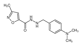 N'-[[4-(dimethylamino)phenyl]methyl]-3-methyl-1,2-oxazole-5-carbohydrazide 101670-70-6