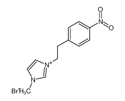 1-methyl-3-(2-(4-nitrophenyl)ethyl)imidazolium bromide 135041-87-1