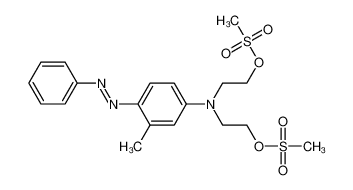 2-[3-methyl-N-(2-methylsulfonyloxyethyl)-4-phenyldiazenylanilino]ethyl methanesulfonate
