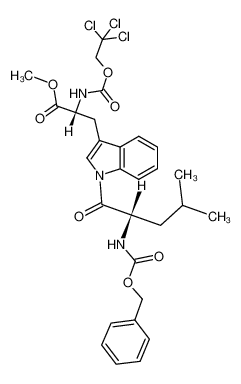 Nin-L-benzyloxycarbonylleucyl-Na-2,2,2-trichloroethoxycarbonyl-D-tryptophan methyl ester 316828-32-7