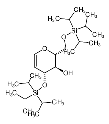 1,2-dideoxy-3,6-di-O-triisopropylsilyl-2-deoxy-D-arabino-1-hexenopyranose