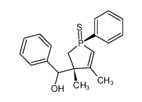 (RS)-((3Ξ)-3,4-dimethyl-1t-phenyl-1c-thioxo-2,3-dihydro-1H-1λ5-phosphol-3r-yl)-phenyl-methanol
