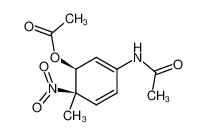 (1S,6R)-3-acetamido-6-methyl-6-nitrocyclohexa-2,4-dien-1-yl acetate 75508-77-9