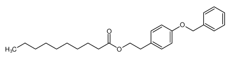 2-(4-phenylmethoxyphenyl)ethyl decanoate 848484-93-5
