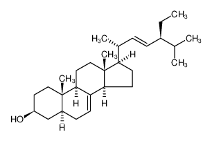 (3S,5S,9R,10S,13R,14R,17R)-17-[(E,2R,5S)-5-ethyl-6-methylhept-3-en-2-yl]-10,13-dimethyl-2,3,4,5,6,9,11,12,14,15,16,17-dodecahydro-1H-cyclopenta[a]phenanthren-3-ol 481-18-5