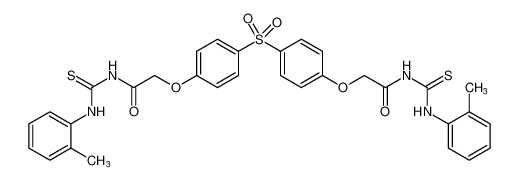 120267-99-4 2,2'-((磺酰基(4,1-亚苯基))二(氧基))双(N-(邻甲苯基硫代氨基甲酰基)乙酰胺)