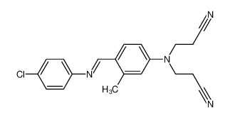 (2-methyl-4-(N,N-bis-(2'-cyanoethyl)amino)benzylidine)-p-chloroaniline 947367-91-1
