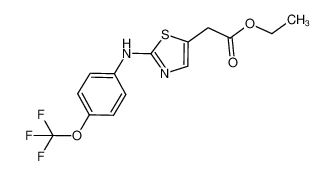 ethyl 2-(2-(4-(trifluoromethoxy)phenylamino)thiazol-5-yl)acetate