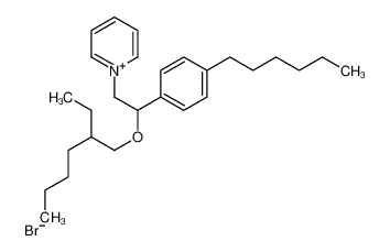 1-[2-(2-ethylhexoxy)-2-(4-hexylphenyl)ethyl]pyridin-1-ium,bromide 17751-70-1