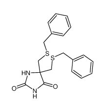 5,5-bis(benzylsulfanylmethyl)imidazolidine-2,4-dione 32418-95-4