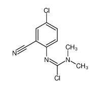 N'-(4-chloro-2-cyanophenyl)-N,N-dimethylcarbamimidoyl chloride 91539-81-0