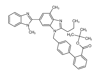 4’-[[1,4’-二甲基-2’-丙基(2,6’-联-1H-苯并咪唑)-1’-甲基]-[1,1’-联苯基]-2-羧酸叔丁酯