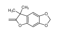 7,7-dimethyl-6-methylene-6,7-dihydro-[1,3]dioxolo[4,5-f]benzofuran 80910-29-8