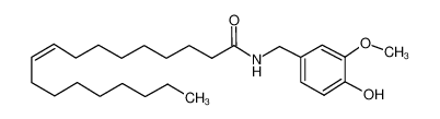 (Z)-N-[(4-hydroxy-3-methoxyphenyl)methyl]octadec-9-enamide 58493-49-5